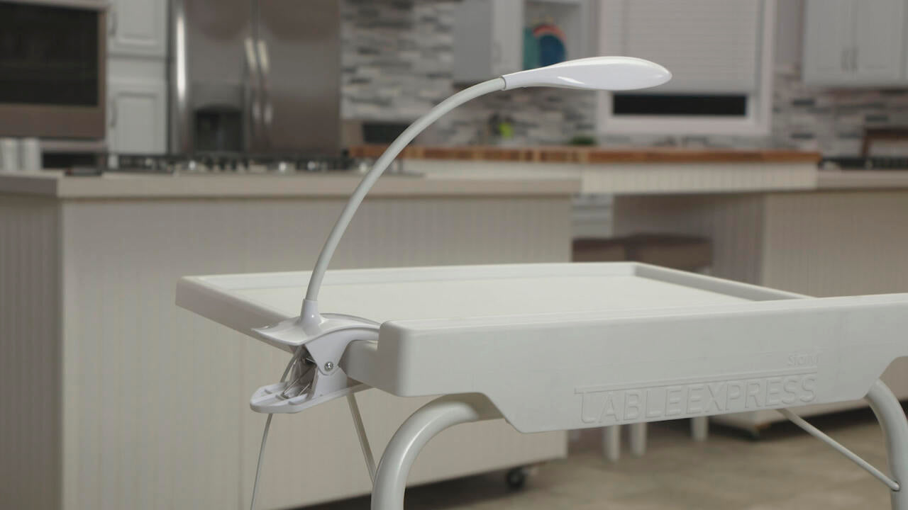 Lámpara LED Portátil con Pinza y Cuello Flexible 360º