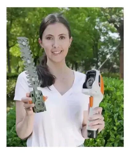 Corta Setos Podador Césped Arbustos Inalámbrico - 2 En 1