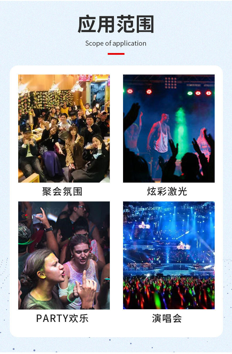 Proyector de luz LED para escenario, miniluces láser activadas por sonido, Control remoto, Flash para DJ