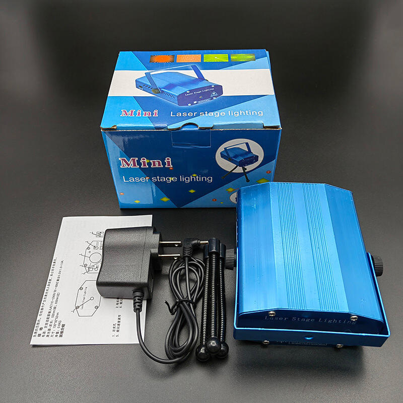 Proyector de luz LED para escenario, miniluces láser activadas por sonido, Control remoto, Flash para DJ